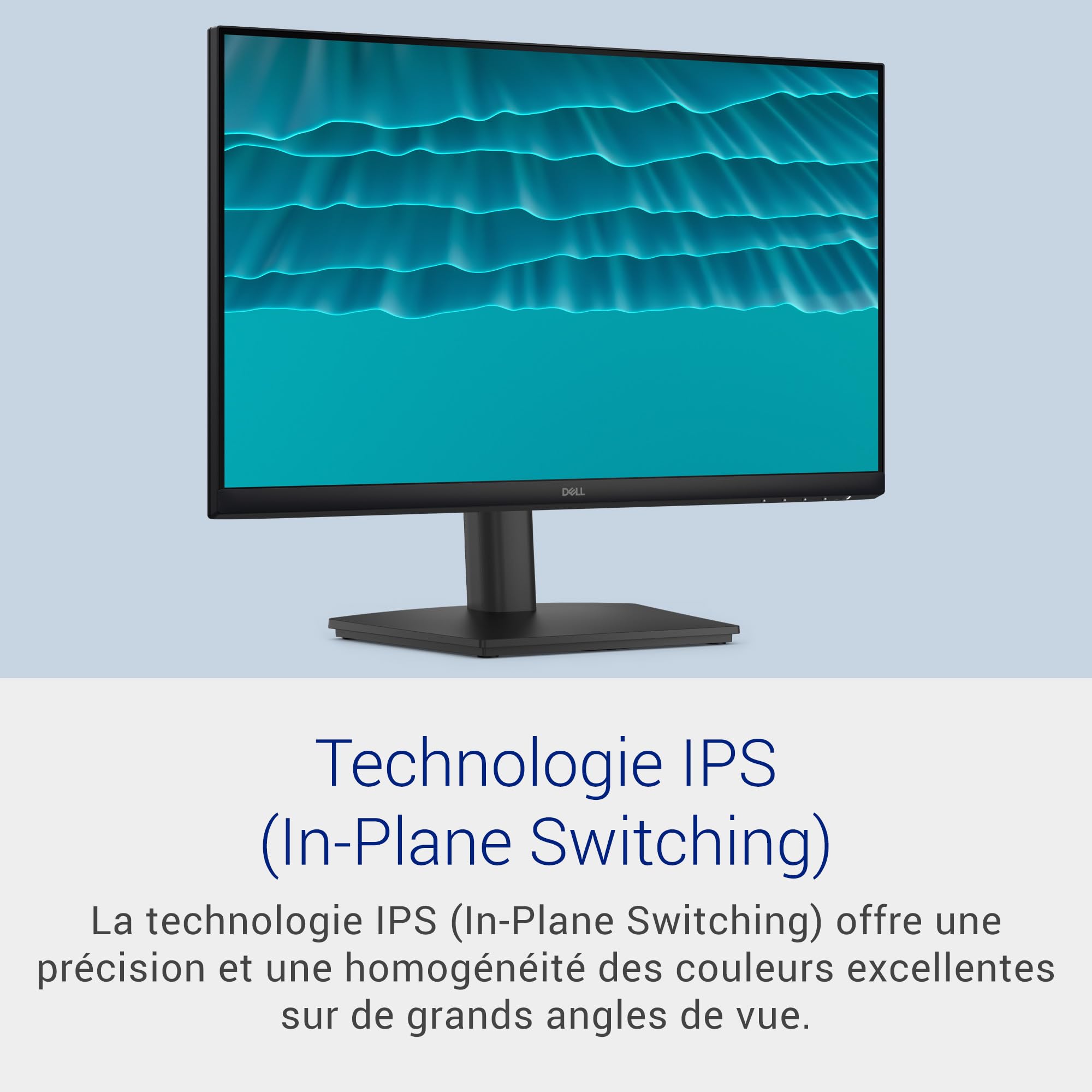 Dell 24 Écran PC - SE2426HS, Full HD (1920x1080), 144Hz, IPS, 1ms MPRT, AMD FreeSync, Réglage en Hauteur, VESA (100x100mm), 2 HDMI, Garantie 3 Ans, Noir