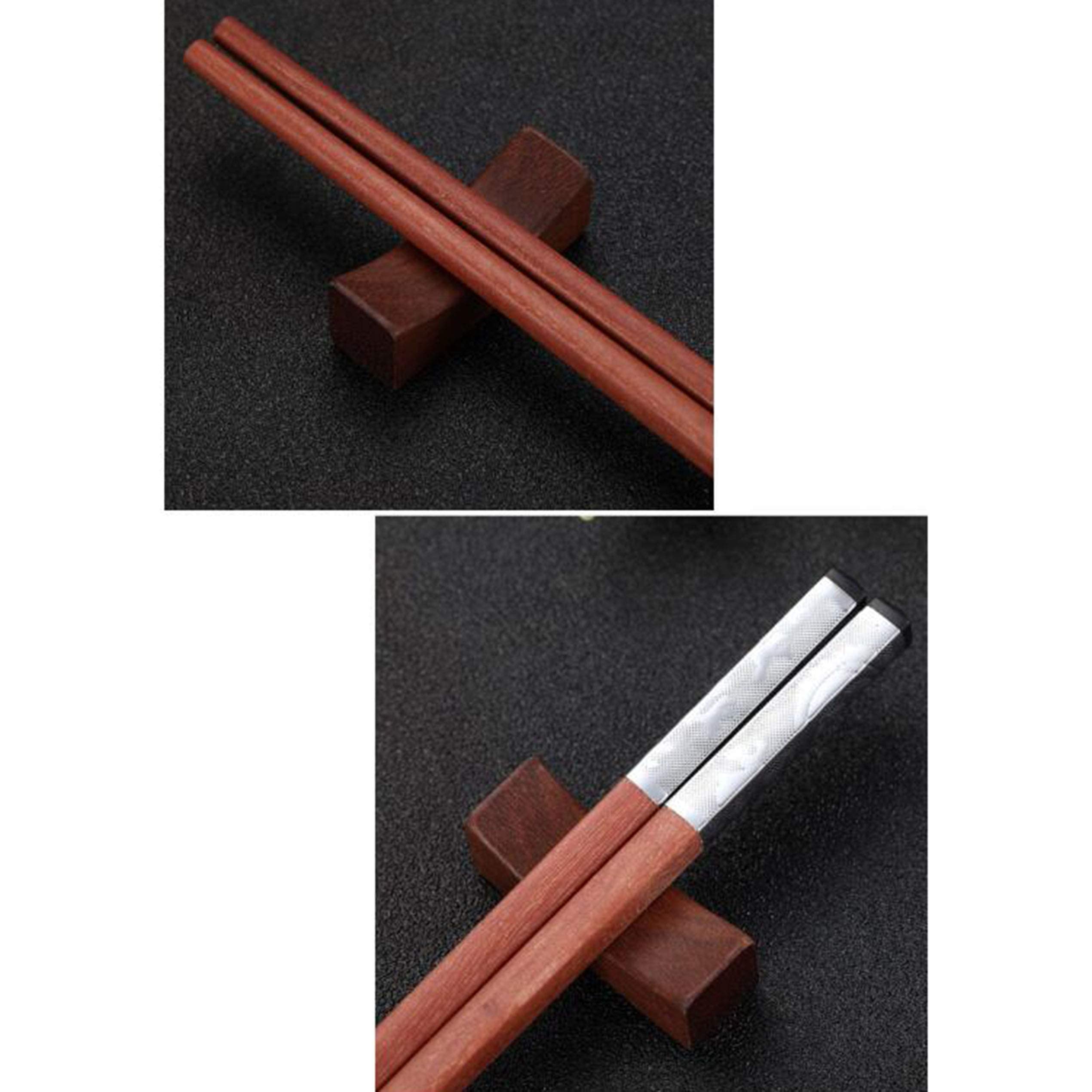10 Paia di Bacchette di Legno riutilizzabili, Bacchette di Legno Cinesi, Giapponesi e Coreane per Sushi, Noodles Come Ramen, Udon, soba, pho, Lavabili in lavastoviglie, 2