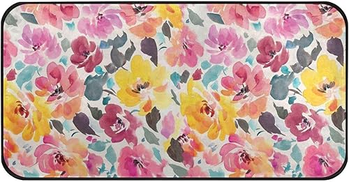 Miniatura 16 de Alfombra de cocina con calabazas de otoño y otoño, antifatiga, a cuadros, calabaza, hojas de arce, tapetes de cocina antideslizantes y lavables