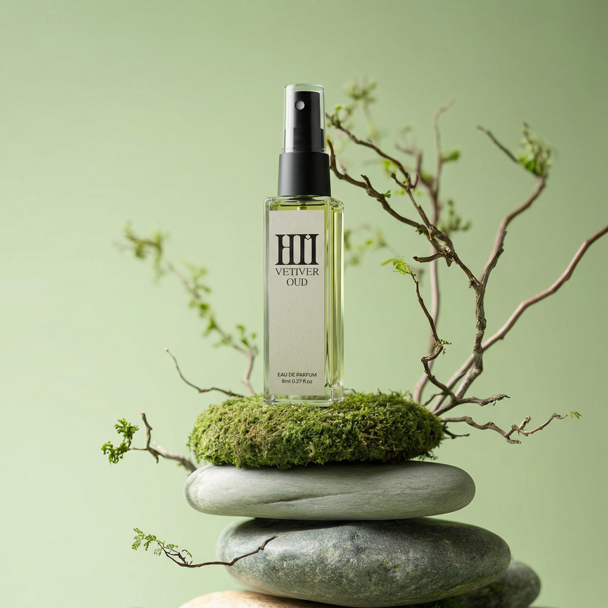 Vetiver Oud Eau De Parfum 8ml Trial Size | Intense Elegant Fresh Earthy & Woody Scent for Unisex Wear | Long Lasting Portable Travel Mini Perfume | Bergamot & Jasmine Fragrance for All Occasions-image-29