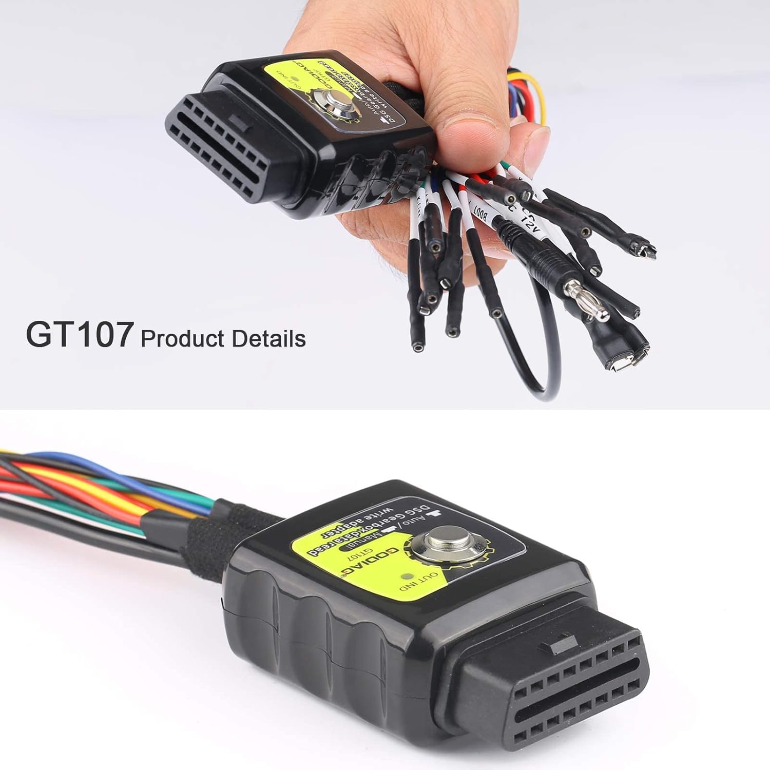 GODIAG GT107 Gear-Box Data Adapter for DQ250, DQ200, VL381, VL300, DQ500, DL501 + GT105 ECU AD Break Out Box ECU Connector