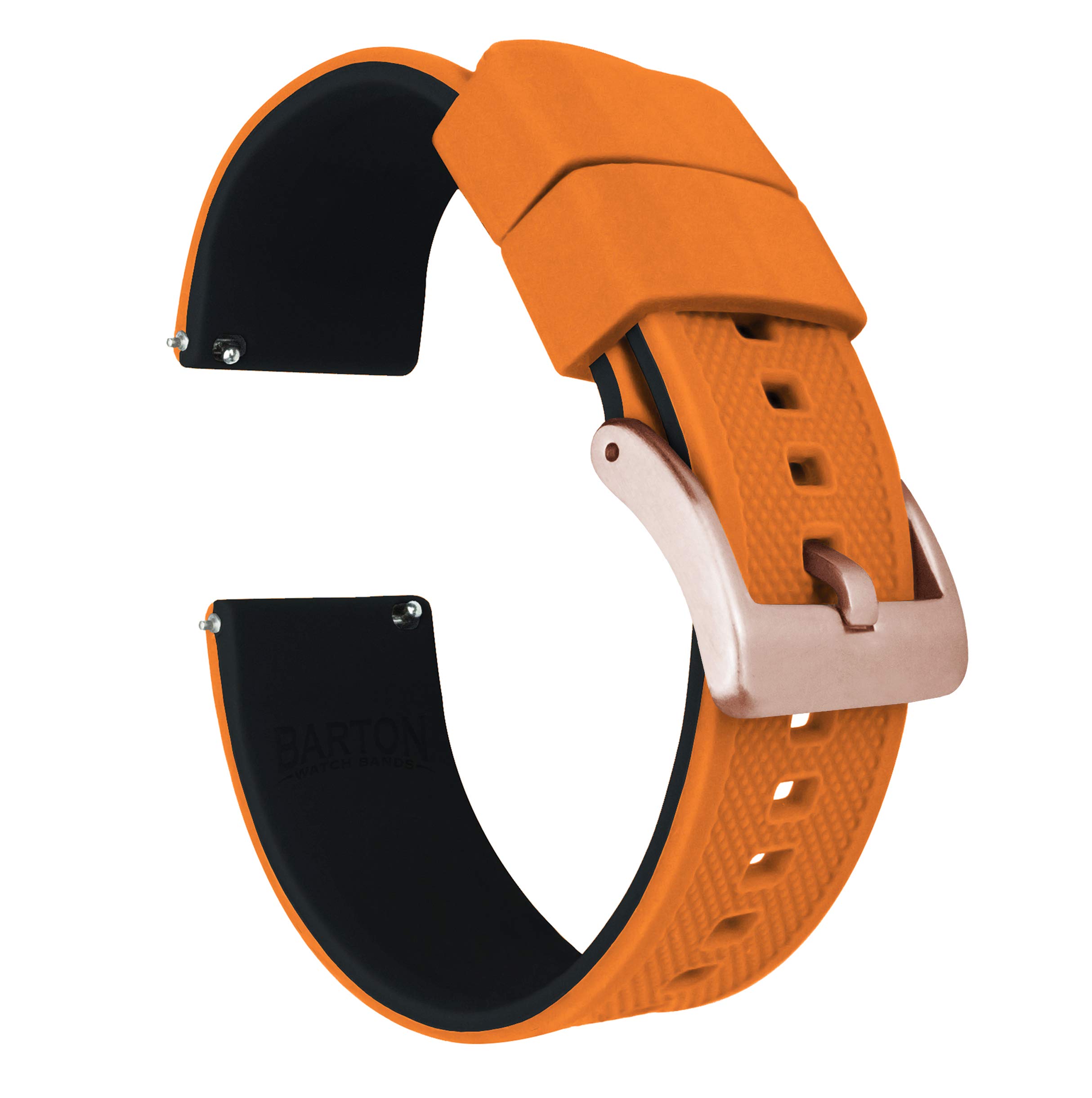 BARTON Elite Silicone Watch Bands - Gold Buckle Quick Release