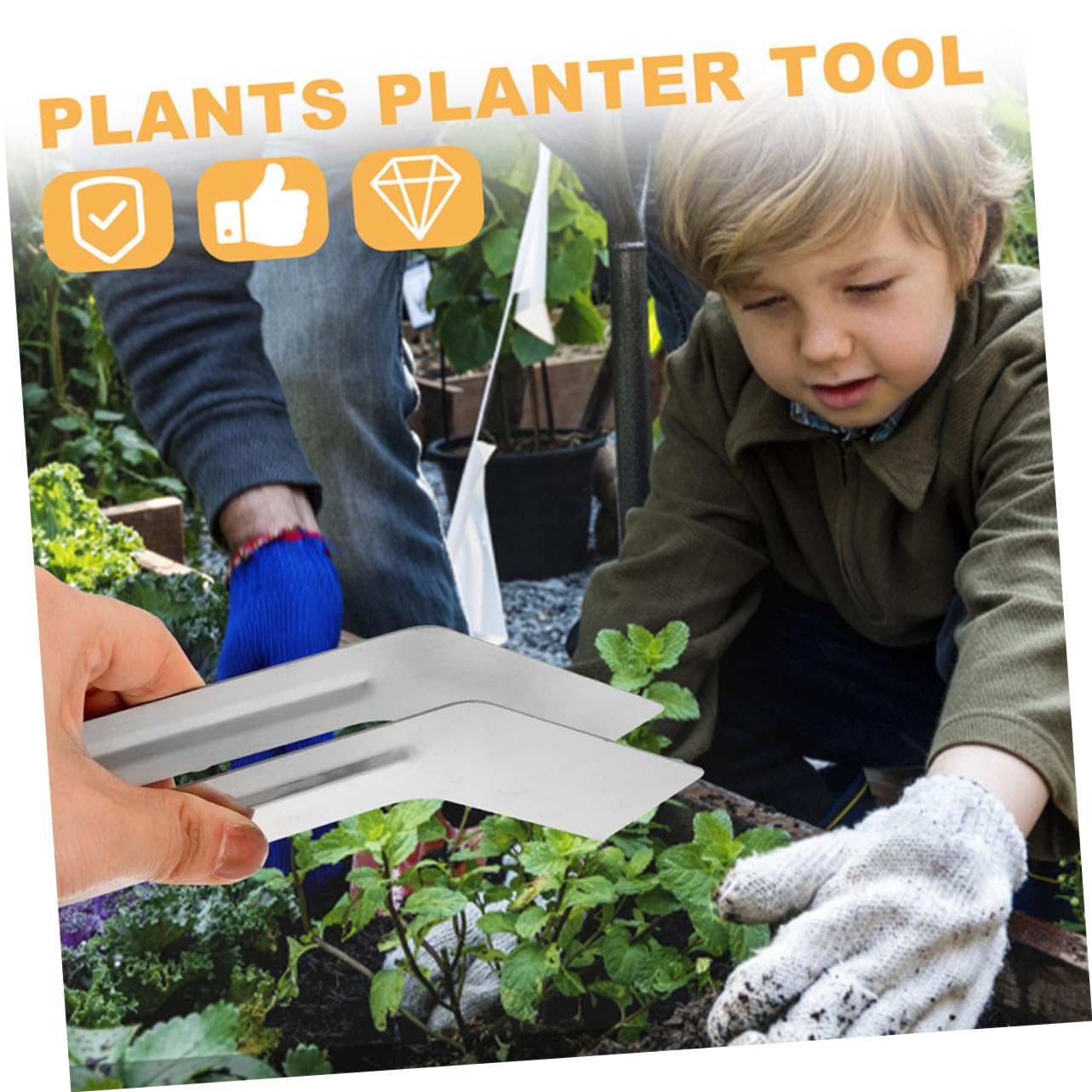 BESPORTBLE 8stücke Edelstahl-pflanzzangen Handwerkzeuge Für Umpflanzen Von Pflanzen Langlebig Und Vielseitig Einsetzbar Für Gartenarbeiten Und Pflanzenpflege