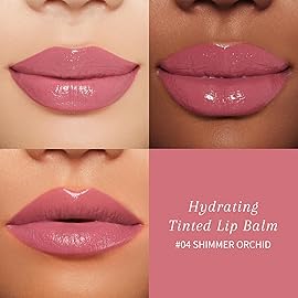 bayfree Tinted Lip Balm Plumper, Glossy, Pump Lips, Lightweight, Moisturize & Tint with Jojoba Seed Oil, Vegan Lipbalm Lip Care, Shimmer Orchid
