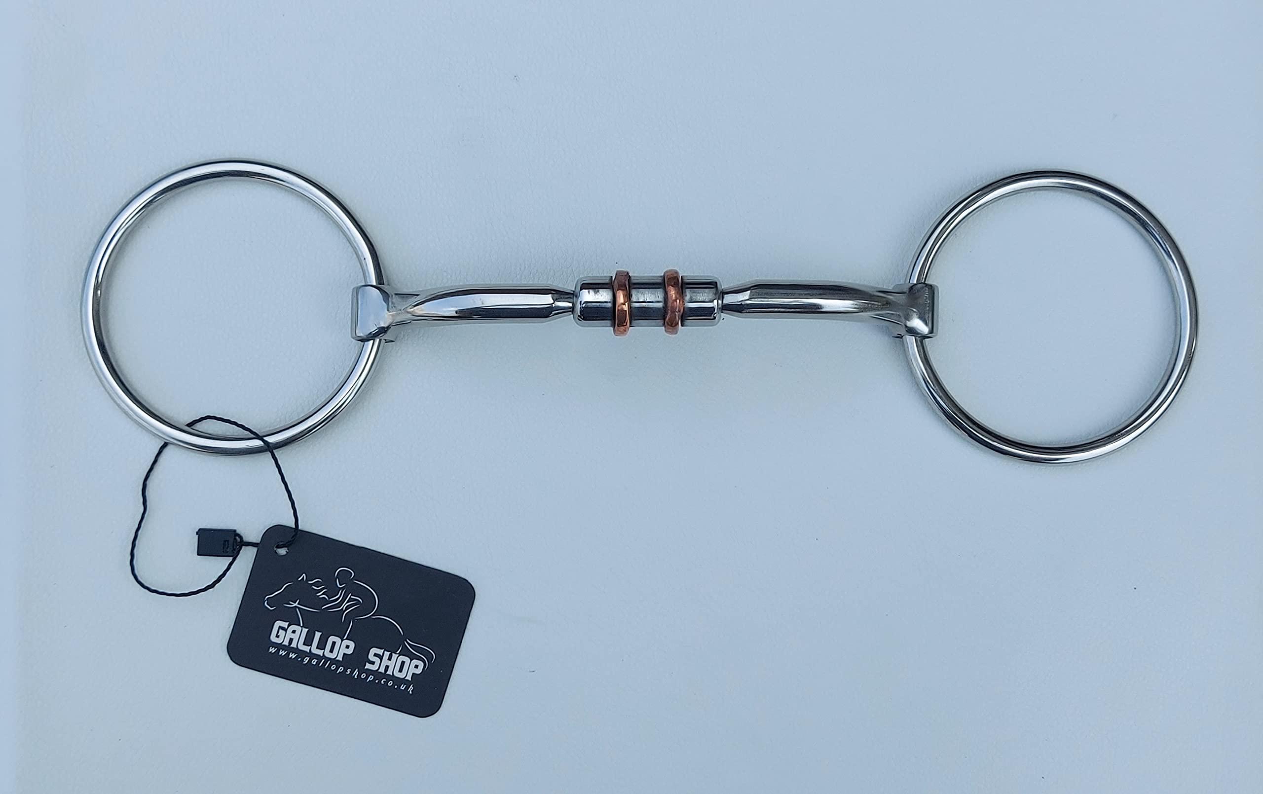 GLP Loose Ring Horse Bit Copper Roller Comfort Snaffle/Horse Bits (5 Inches)