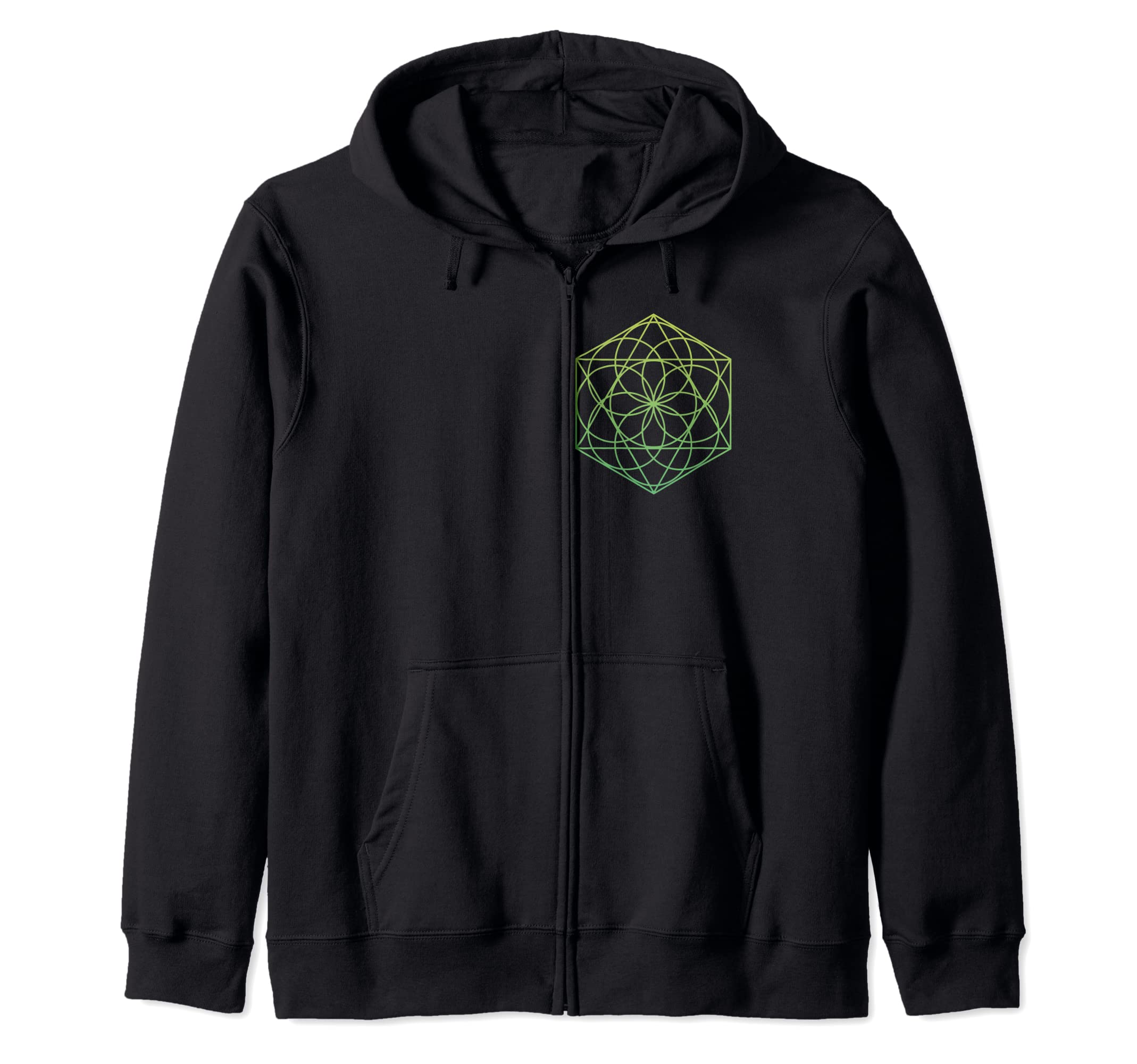 SACRED GEOMETRY Design for Meditation Nr.4 Zip Hoodie
