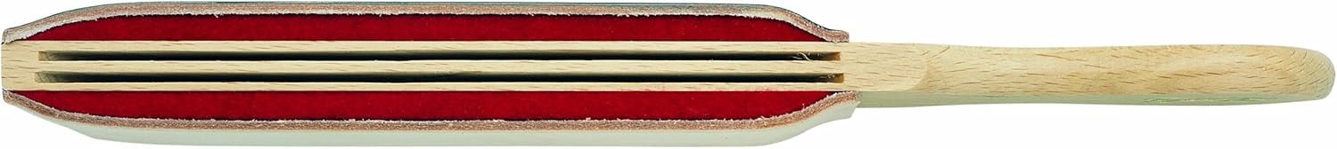 Nc Herold 9230 Double-Sided Leather Razor Strop - Hide on Felt - Russian Type - 32 cm