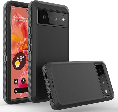 Miniatura 4 de Funda compatible con Google Pixel 6, funda para Pixel 6, incluye protector de pantalla, clip giratorio para cinturón, soporte para soporte de cuerpo
