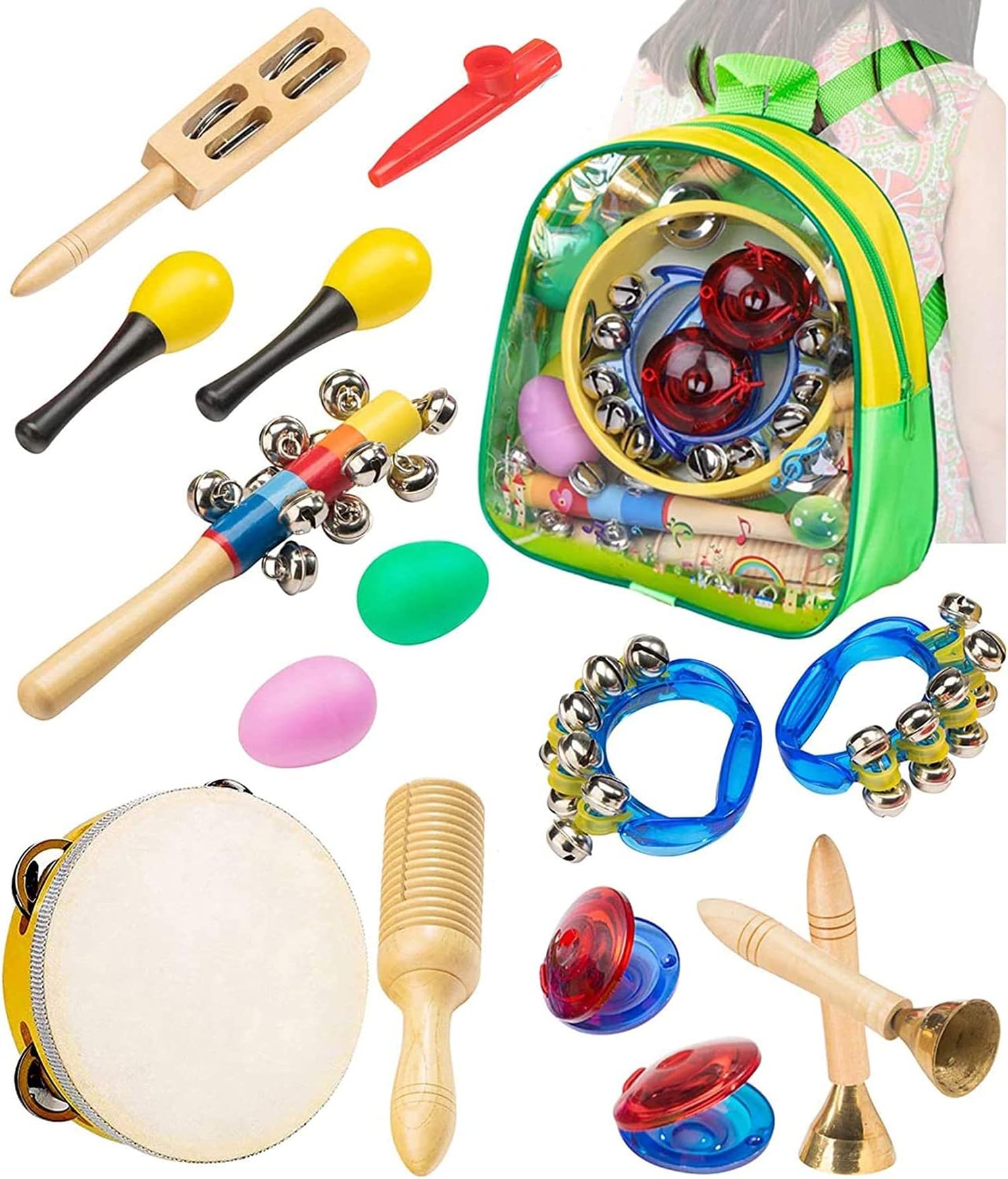 Sponsored Ad – KASTWAVE Musical Instruments Toddler Percussion Set - Professional Preschool Music Education Toys with Storage Toddler Backpack