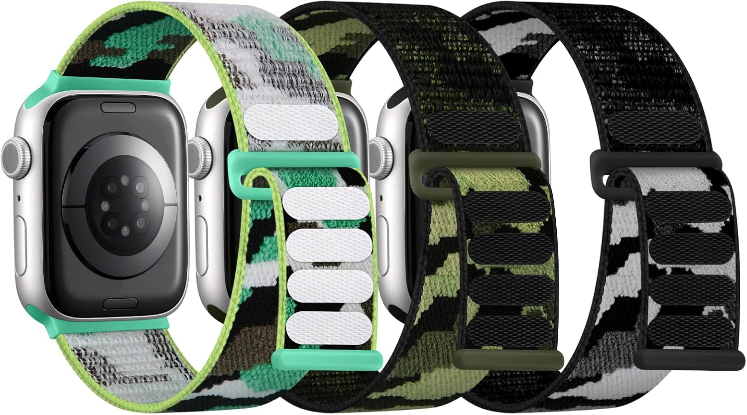 Kids Bands for Apple Watch - PFAS-FREE Breathable Nylon Loop Strap