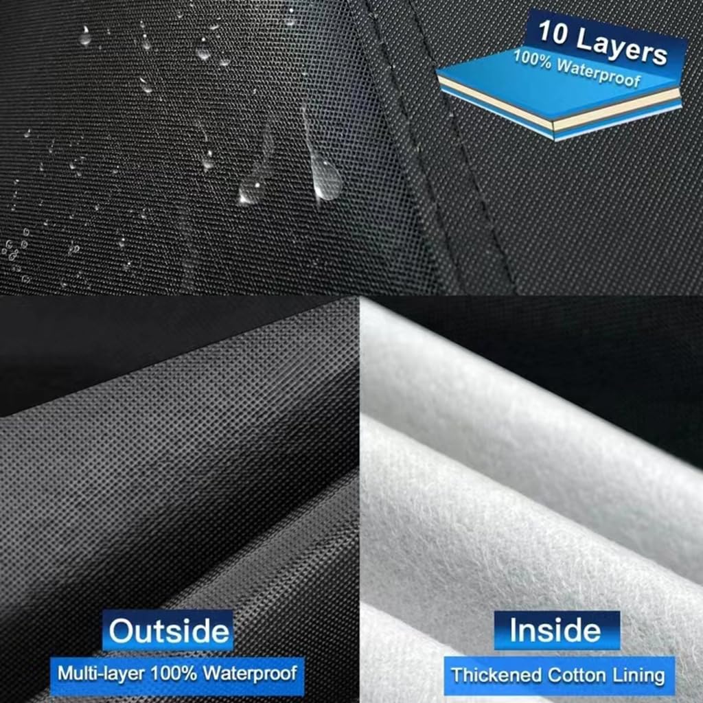 Volledige Autohoezen Compatibel voor Jeep Compass 2007-2024 2025, Krasbestendig/Anti-Sneeuw/Anti-UV Auto Zeildoek, Oxford Autohoes