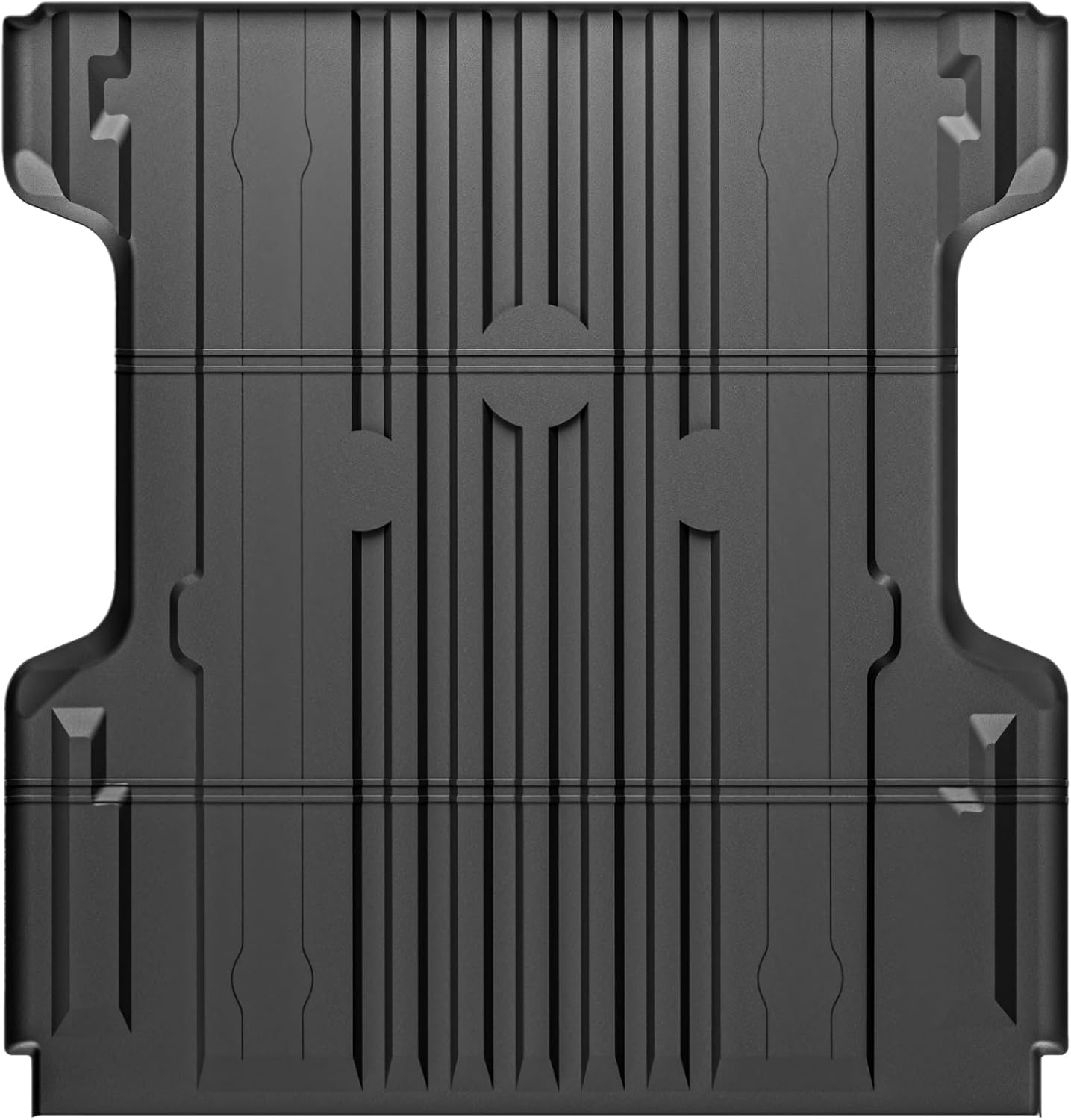 IKON MOTORSPORTS TPE Truck Bed Mat, Compatible with 2017-2024 Nissan Titan 5.5Ft Bed, Custom Fit All Weather Heavy Duty 3D Rear Cargo Trunk Tray Protector Liner 1PC, Black