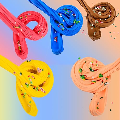 Miniatura 5 de Paquete de 7 kits de slime de mantequilla, súper suave y antiadherente, juguete para aliviar el estrés, regalos de cumpleaños para niñas y niños,