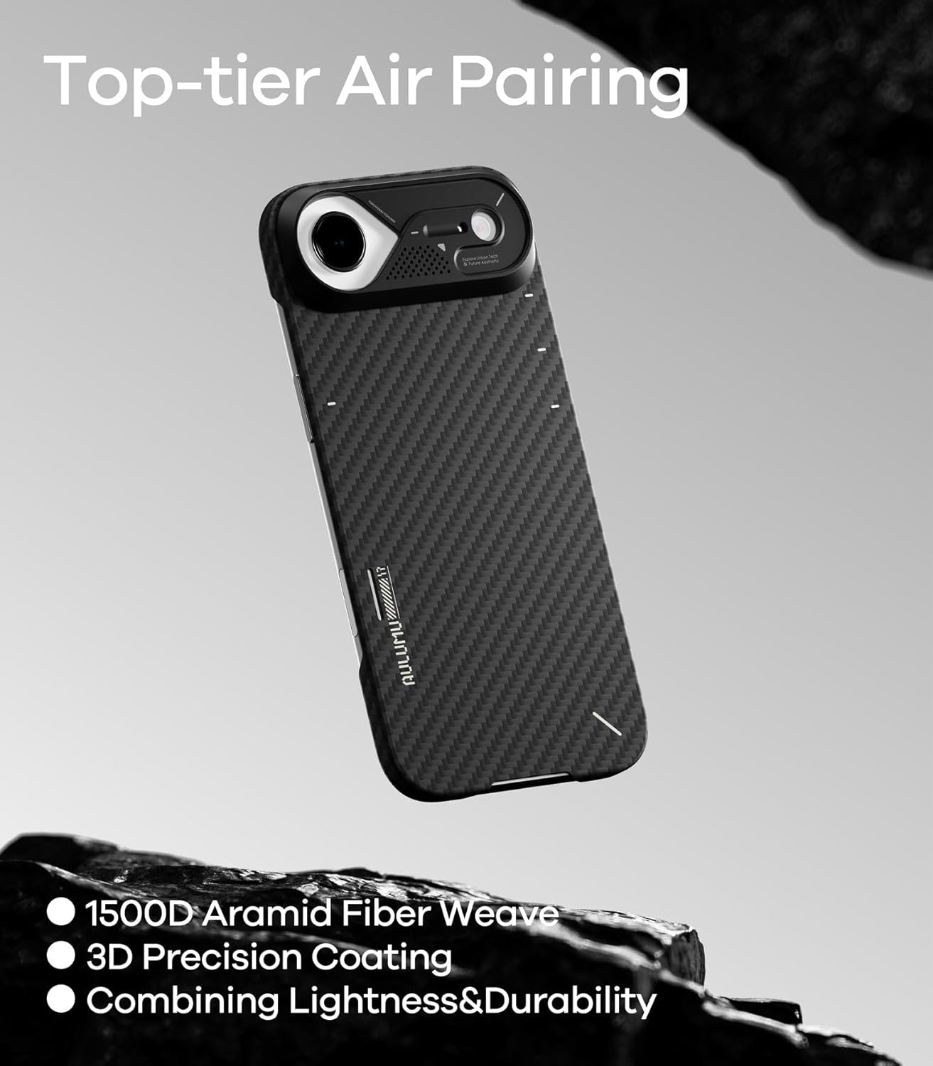 Aulumu A17 Aramid Fiber iPhone Air Case | 1500D Ultra Slim Woven | CoolHyper Real Cooling | Compatible with MagSafe