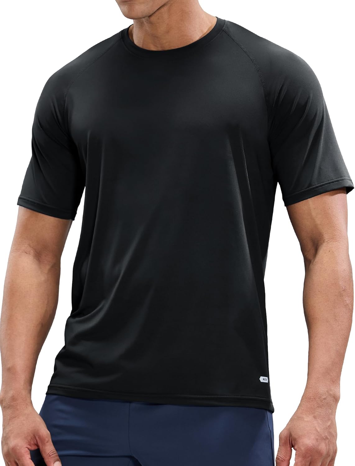 MIER Men's Dry Fit Workout T-Shirts Athletic Running Tee Short Sleeve Crew Neck Gym Tops, Polyester, Moisture Wicking - Image 4