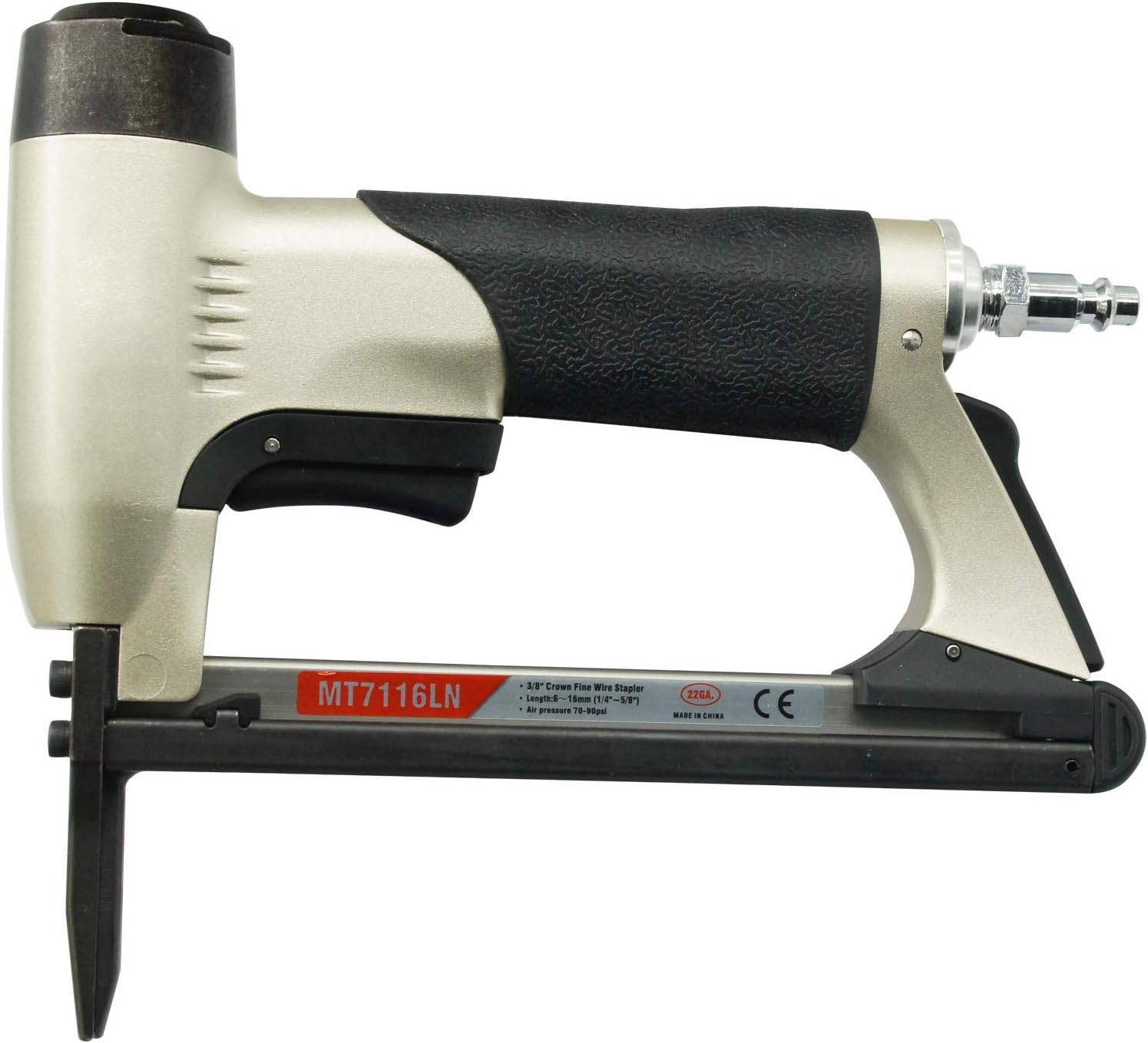 MT7116LN 22 Gauge Pneumatic Upholstery Staple Gun with