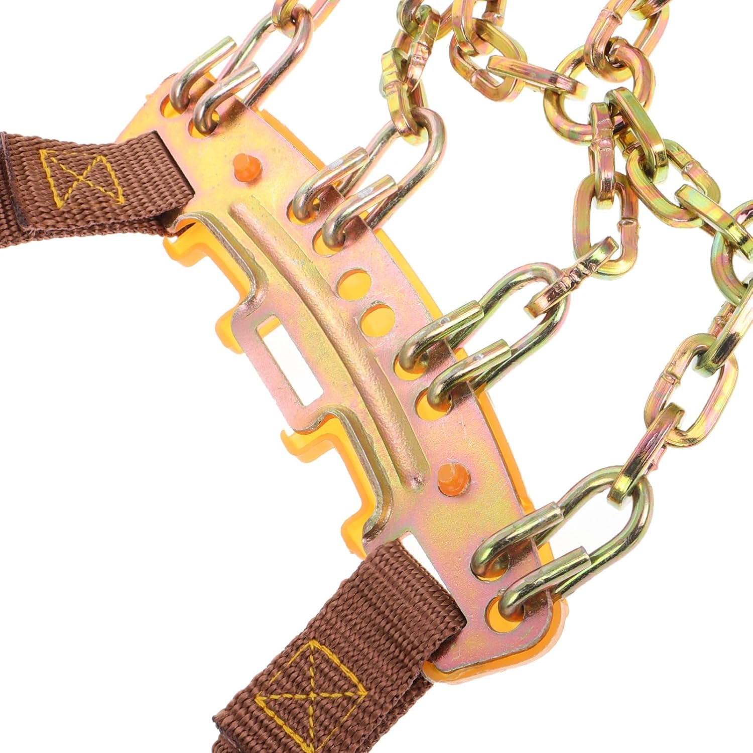 PRETYZOOM Universal Heavy Duty Snow Tire Chains for Car SUV and Pickup Trucks Adjustable Anti-Skid Emergency Traction Chains for Snow Mud and Ice (Fits Tire Width 165-205mm)