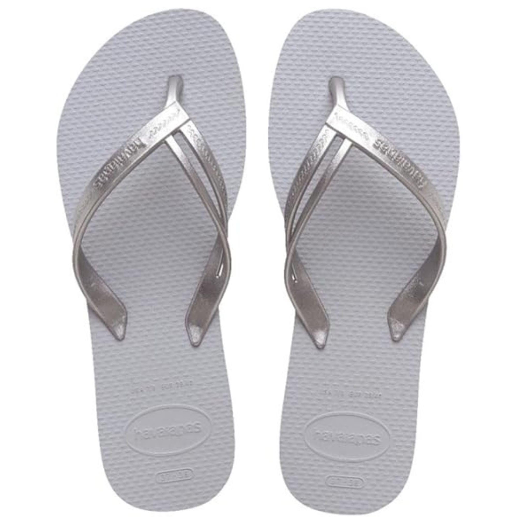 Havaianas Elegance Women FlipFlop Ice Grey 8.5/9 UK
