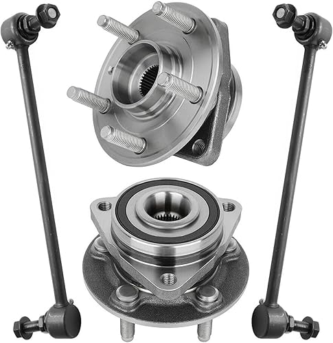 Miniatura 154 de Detroit Axle - Kit de cubos de rodamiento de rueda delantera de 6 piezas para Dodge Dart 2013-2016, Chrysler 200 2015-2017, 2 cojinetes de rueda
