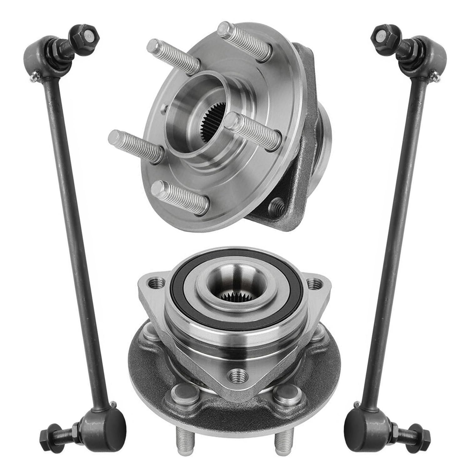 Detroit Axle - Front Wheel Bearing Hubs Kit for 2016-2019 Chevrolet Cruze