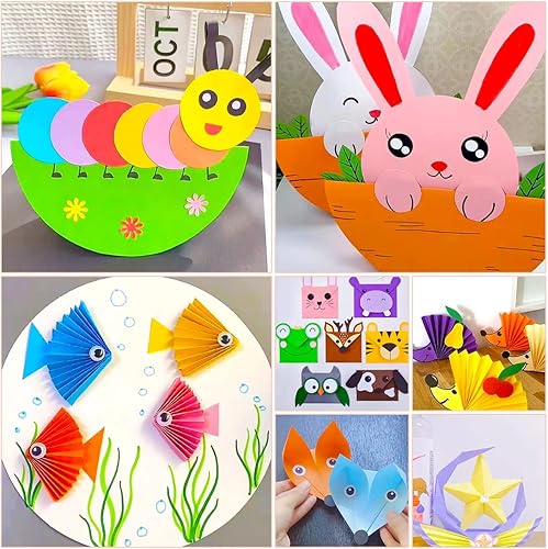 Miniatura 5 de IOOLEEM Papel de origami, 200 hojas, papel de origami negro, cuadrado de 6 pulgadas, papel de color de doble cara.