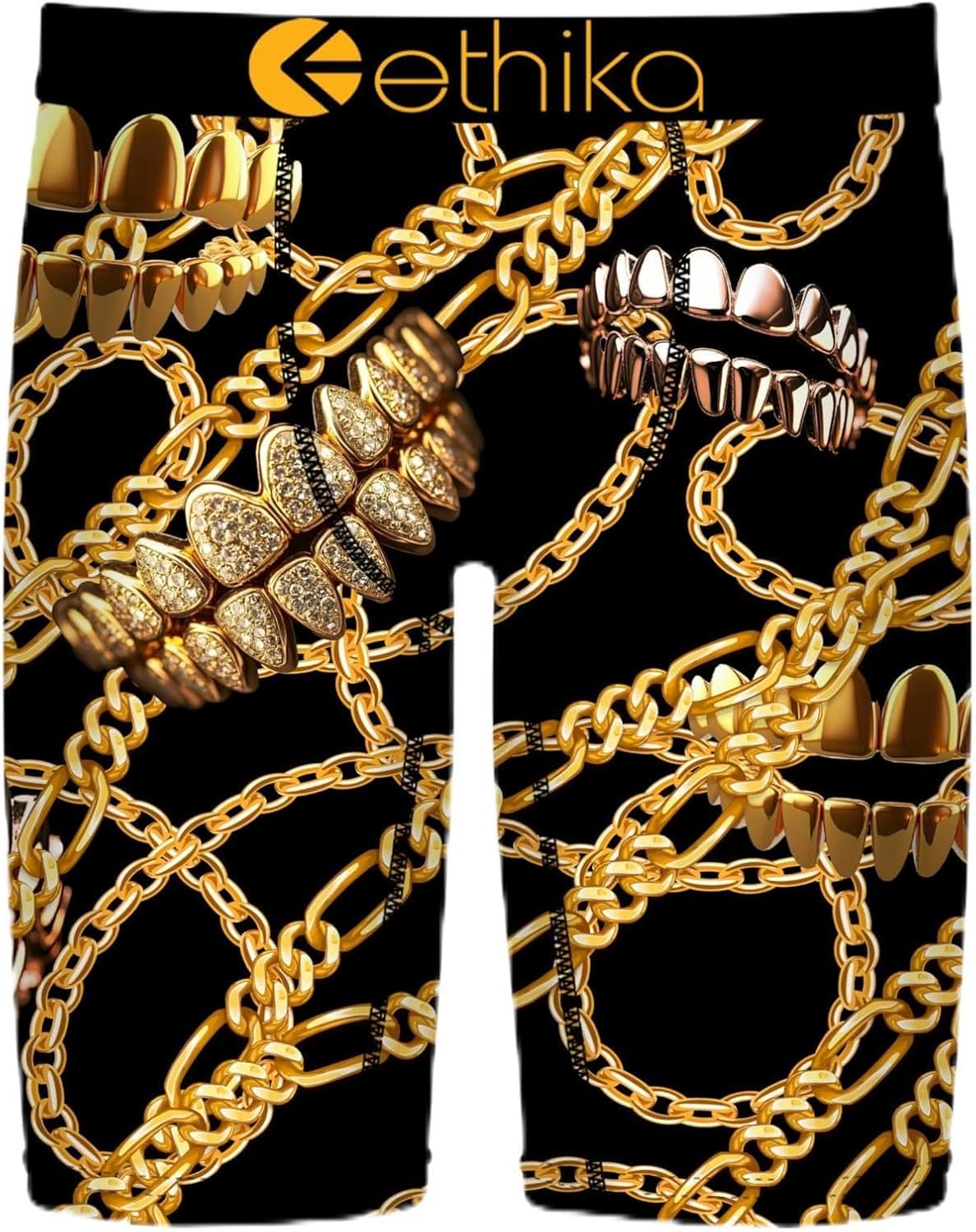 Ethika Boy's Staple Boxer Briefs, Soft 4-Way Stretch, No Ride-Up Fit - Gold Slugs