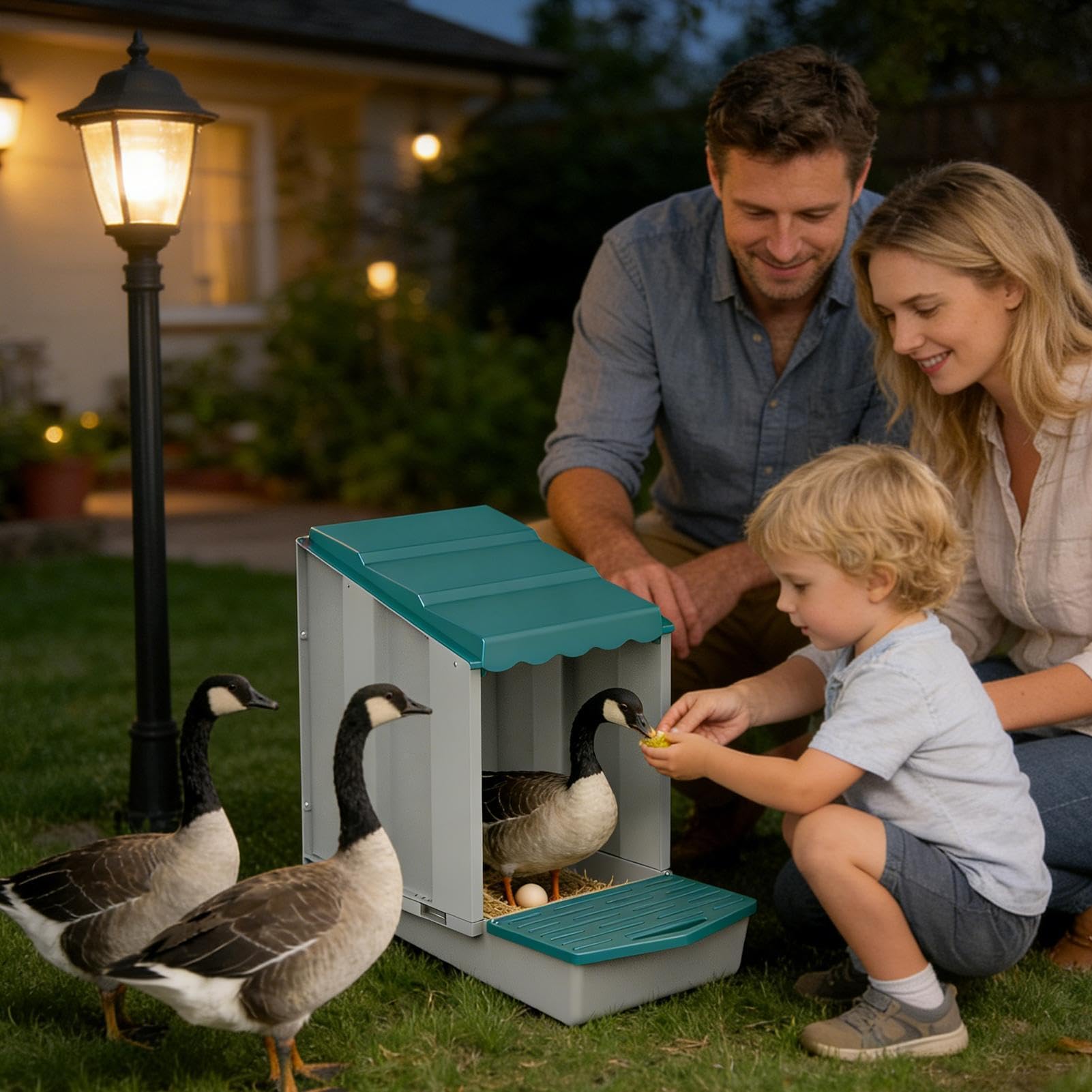 Nido Gallina Ponte Semplice | Nido Gallina Impermeabile | Ponte per Anatre - per Allevatori, Proprietari, Amanti di animali, Giardini, Fattorie Prati