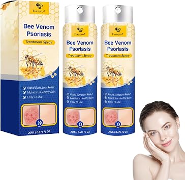 LOVILDS PsoriaHeal Bee Venom Psoriasis Care Spray pro,2024 Professional & Safe Formula,Effectively Relieves Itching,Suitable for All Skin Conditions 2 Bottle