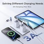 UGREEN USB à USB C Adaptateur & USB C à USB Adaptateur Combo 4-Pack, 10Gbps Convertisseur de type C, Chargeur de voiture compatible avec MacBook Pro, iPad Mac mini, iPhone 17/16, Galaxy, PC/Laptop, Pièce jointe du disque dur
