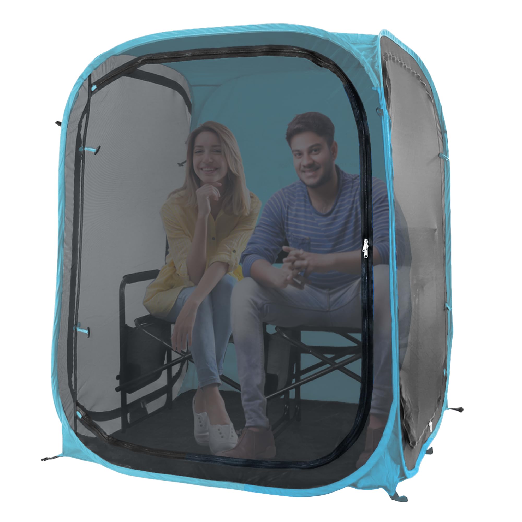 Under the Weather WeatherPod Tank MyPod™ Mesh 1-2 Person Pop-Up Screen Tent Pod - The Original Shark Tank - Keeps Out Bugs, Mosquitos with UPF 50 Sun Protection