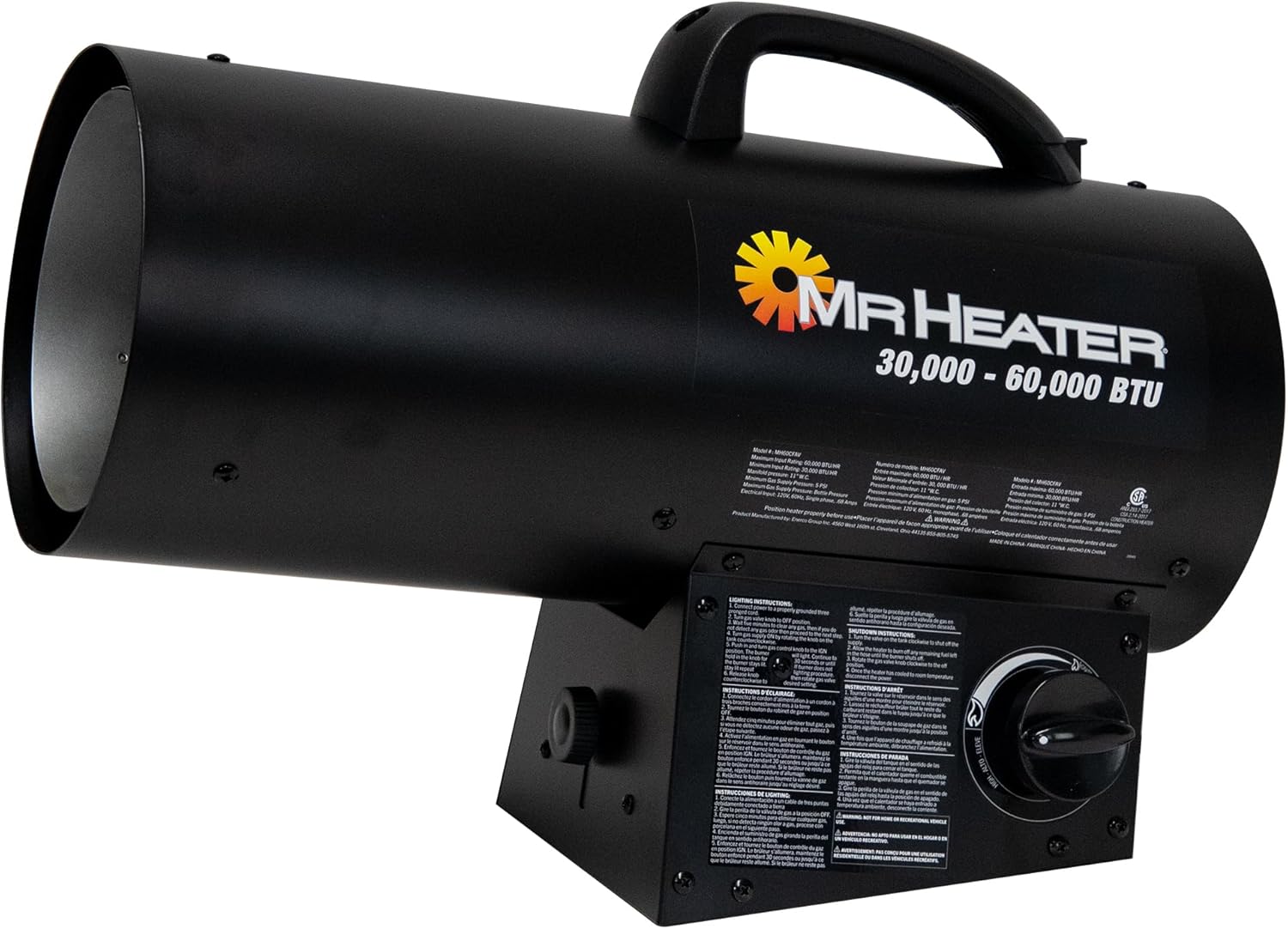 Portable Propane Forced Air Heater