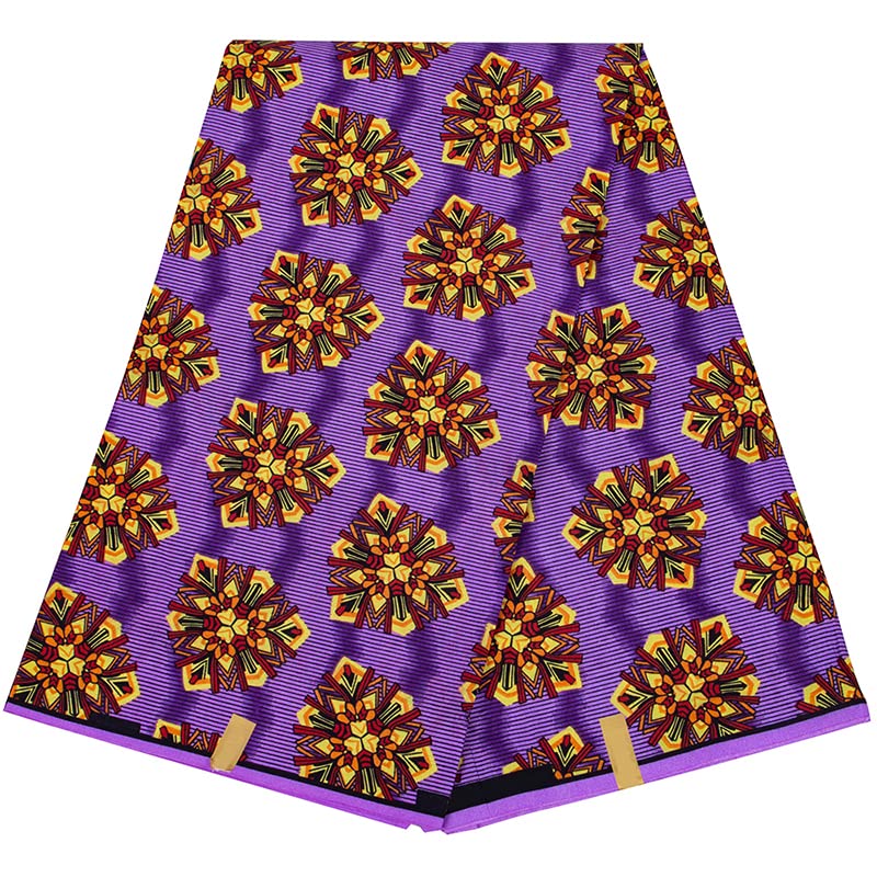 Tissu Africain Wax Ankara Imprimé 100% Coton - 45" De Large - Couleur Multicolore - Pour Couture, Art, Vêtements