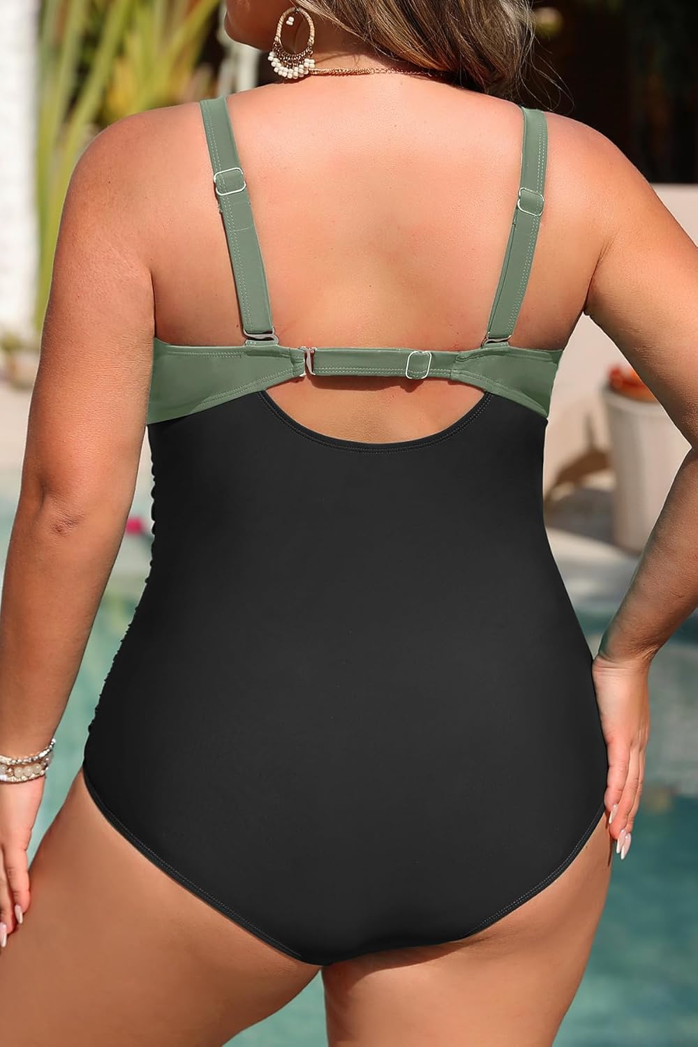 Daci Plus Size One Piece Swimsuit - Women's Tummy Control Bathing Suit Retro Full Coverage Swimwear 2025 - Image 2