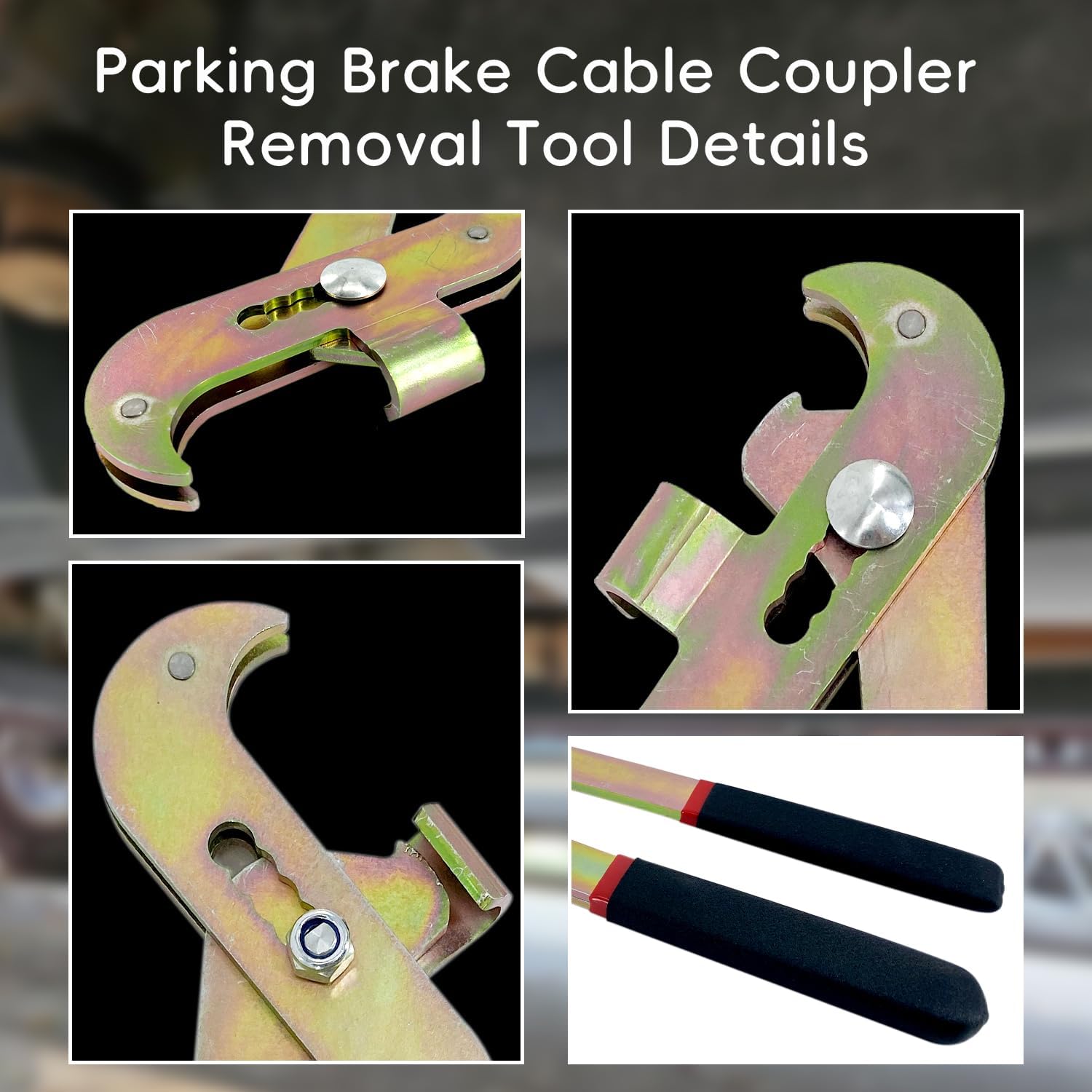 SLY-10500 Parking Brake Cable Coupler Removal Tool 14’’ Pliers for SUV's and Vans, Including All Models from GM, Ford,Dodge Since The 80's (Not Fit Truckss) Brake Shoe Parking Brake Cable