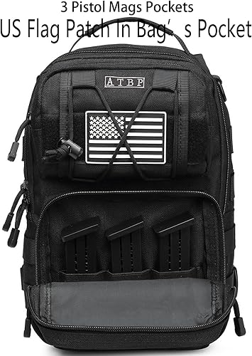 Miniatura 4 de ATBP Mochila táctica para hombre, bolsa militar de una correa para el hombro, bolsa cruzada con funda de 10 litros, Marrón Bronceado Caqui, Mochilas