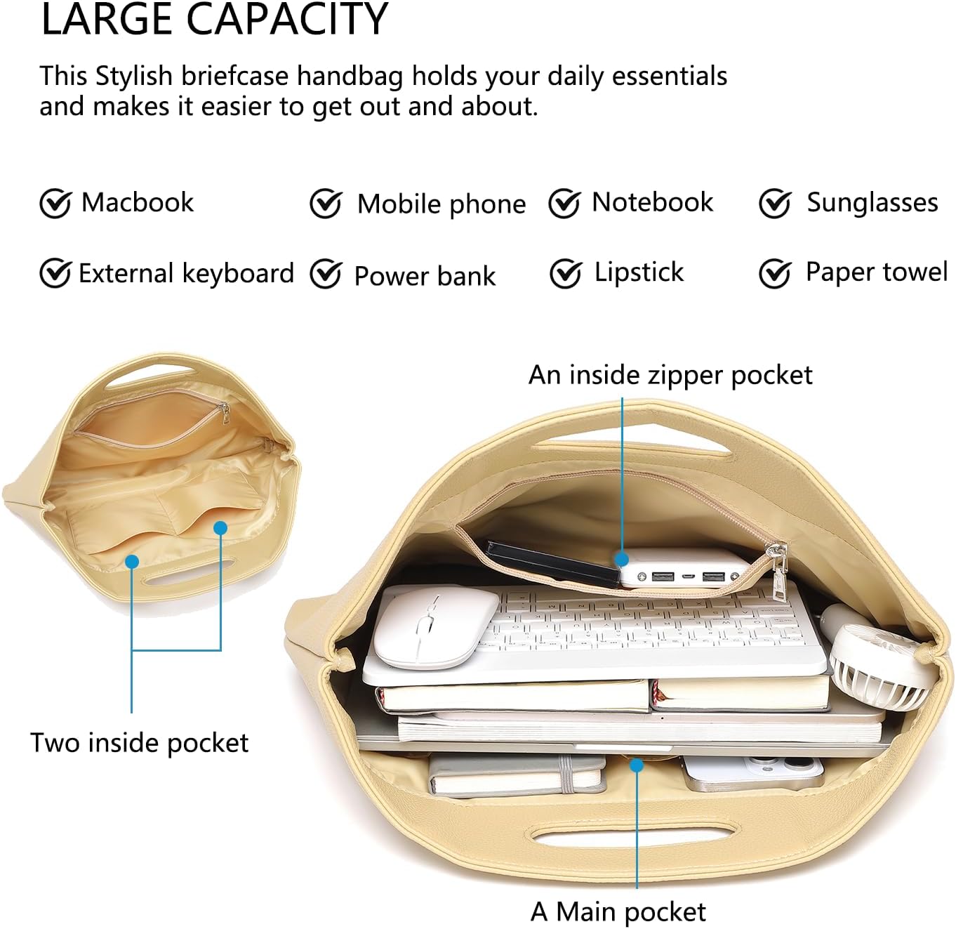 Official Document Computer Bag Stylishly Sleek with Multiple Compartments and Easy to Carry Design - Image 5
