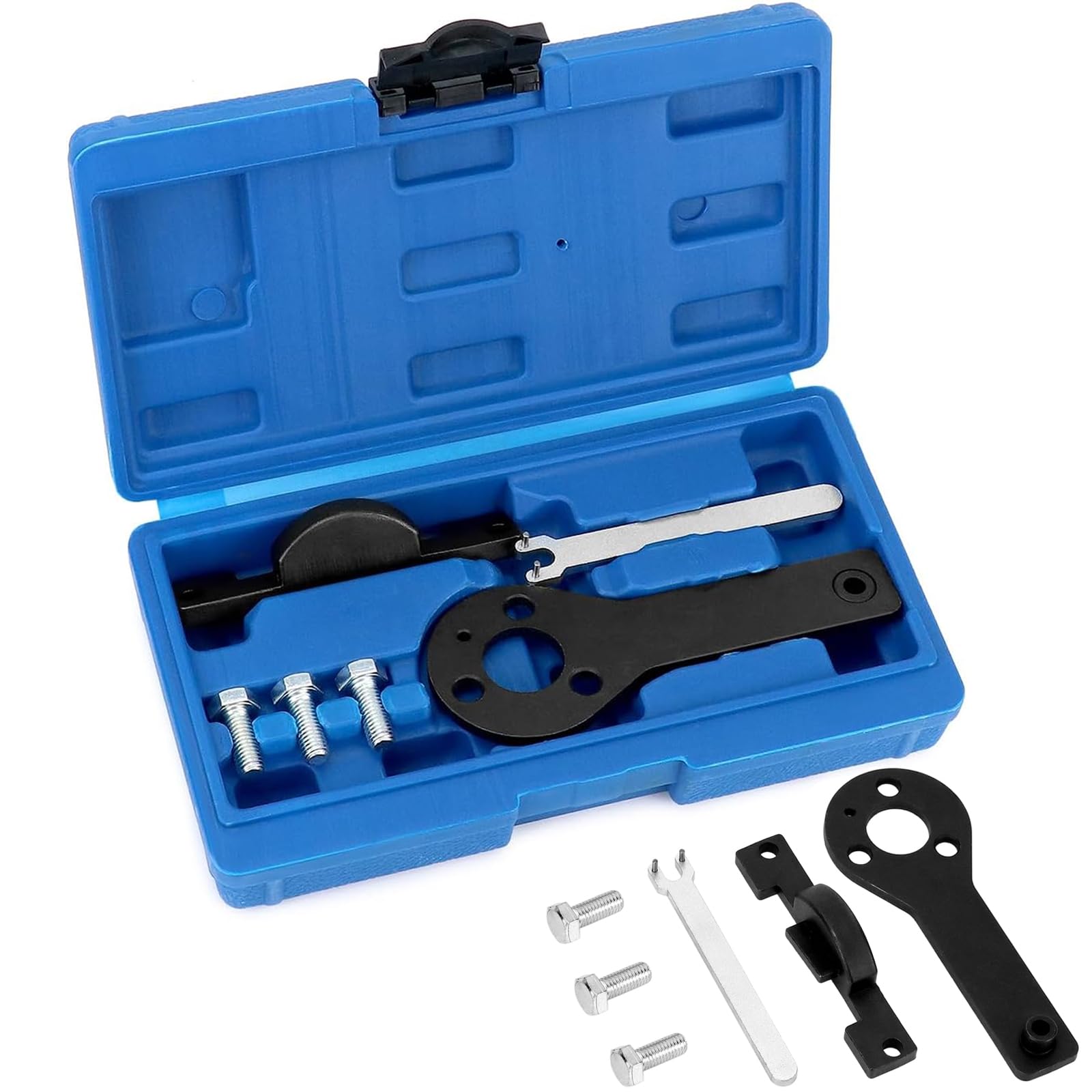 Binnan Kit Attrezzo Messa in Fase, Automotive Engine Timing Belt Tool Set, Attrezzo per Cinghia distribuzione, Compatibile con Motore Fiat Punto Evo Panda 1.1 1.2 1.4 Litri 8V