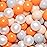 GOGOSO Ball Pit Balls for Toddlers Kids Plastic Balls for Ball-Pit Playpen Pool Baby Pastel BPA-Free Non Toxic Pastel Crush Proof Bal Orange Beige Pearl White Gray 100pcs