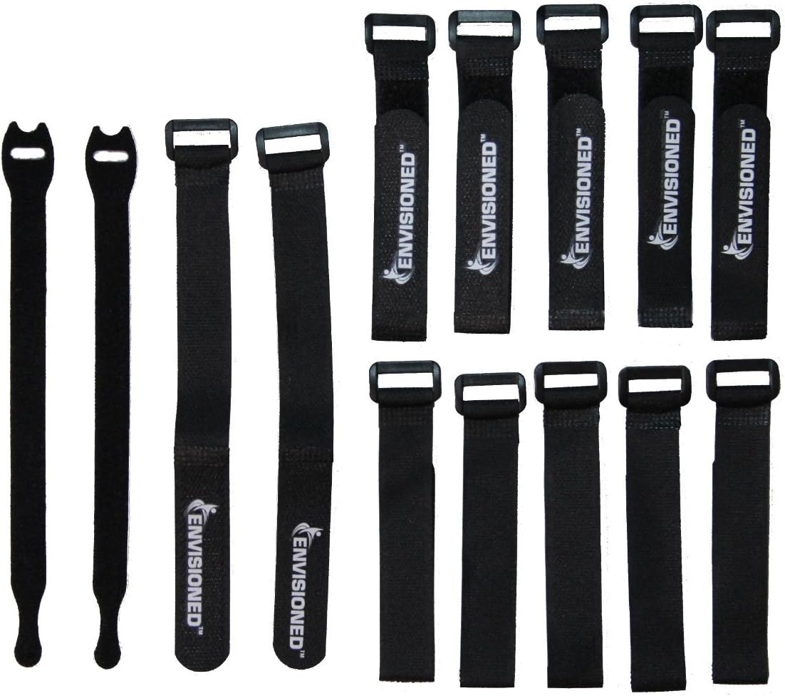 Uр Tо 40% оƒƒ Reusable Cinch Straps 3/4 x 8 - 12 Pack, Multipurpose Quality Hook and Loop Securing Straps (Black) - Plus 2 Free Bonus Reusable Cable Ties Suреr Brаndѕ Reusable Cinch Straps 3/4 x 8 - 12 Pack, Multipurpose Quality Hook and Loop Securing Straps (Black) - Plus 2 Free Bonus Reusable Cable Ties