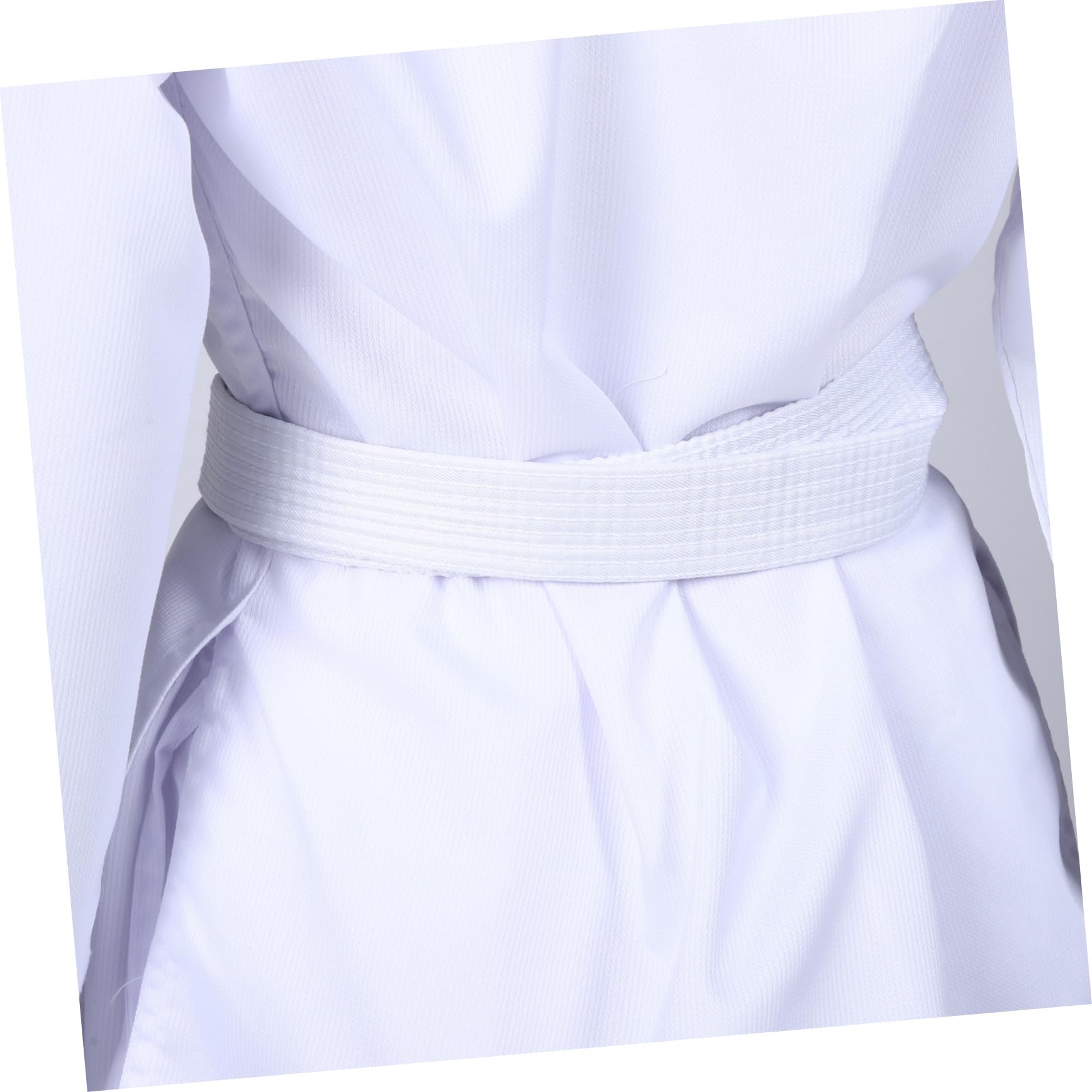 PACKOVE Uniforme di Karate Cinghie Ansimare Costume Sportivo Costume da Karatè Pastiglie Costume da Body Tuta da Sudore Cintura Guanti Costume da Fitness Cotone Poliestere Bianca