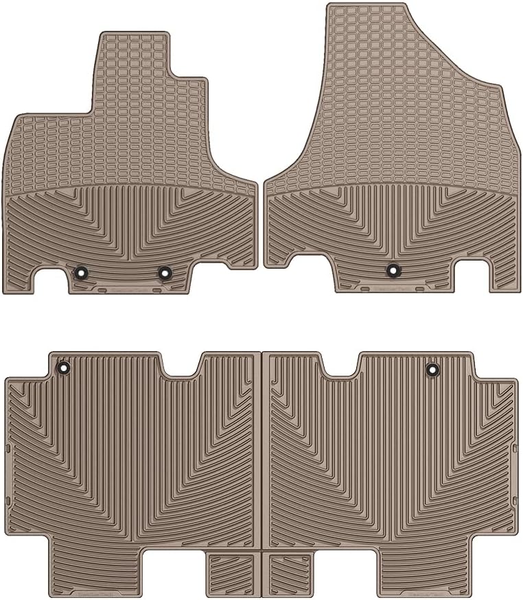 WeatherTech All-Weather Floor Mats for Honda Odyssey 1st & 2nd Row (WTHB211212), Black