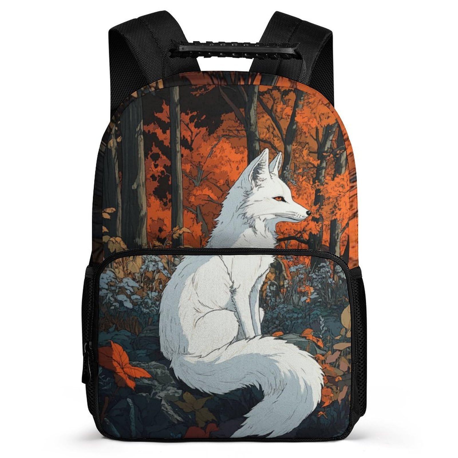 Mochila Infantil Animal Zorro Zorro para Niño Niña 7-11 Años, Mochila Colegio Escolar, School Bag, Tejido 1680D, Detalles de Fieltro, Colegio Viaje