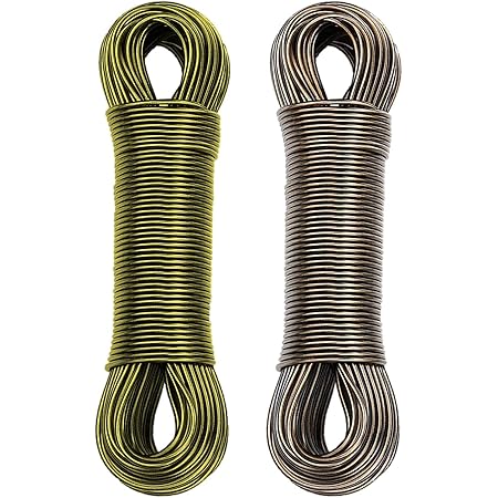 Jimit 20 Meter Cloth Drying Ropes, PVC Coated Steel Anti-Rust Wire Rope ...