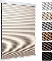 Vista 1 de MYshade Persianas opacas celulares inalámbricas de 1.5 pulgadas, aislamiento térmico, reducción de ruido, impermeables, tratamientos de ventana