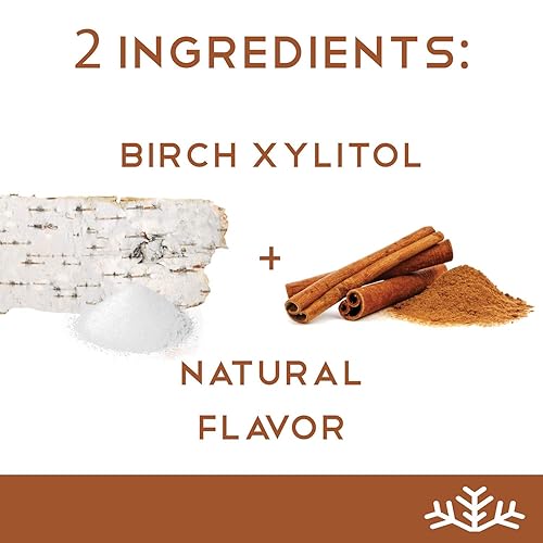 Miniatura 4 de Chips de caramelo de xilitol Cinnamon KETO (paquete de 3) - SNØ lata de 1.5 onzas - Caramelo sin azúcar con solo 2 ingredientes  Bajo en