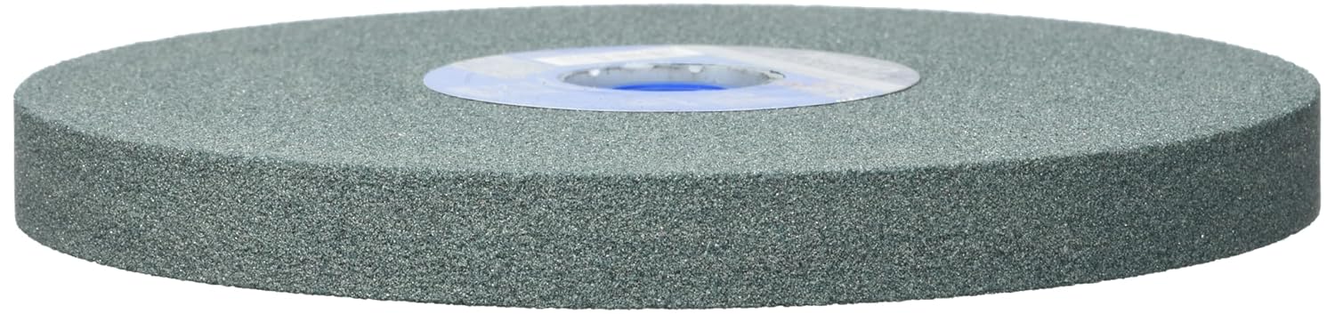 PFERD Vitrified Bench Grinding Wheel - Carbide, 8” Diameter, 3/4” Thick, 2” Arbor, 80 Grit, Silicon Carbide, for Carbide Tool Sharpening and Grinding - Part 61692