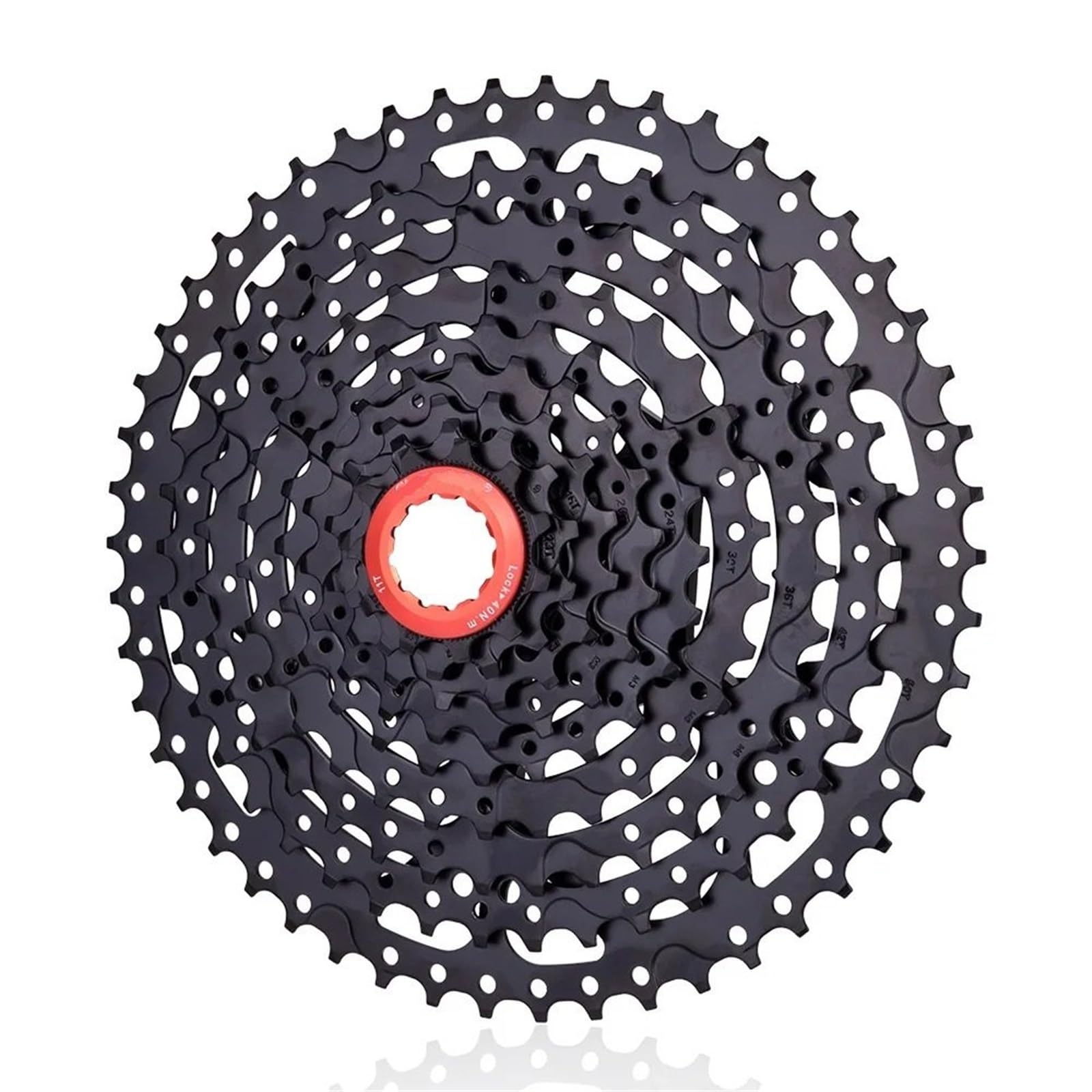 Zębatka kasetowa Kaseta Rowerowa Pasuje do 9-biegowej kasety roweru górskiego ZTTO 11-50T, szeroki współczynnik zębatki rowerowej MTB, 9S, wolnobieg z M430, M4000, M590