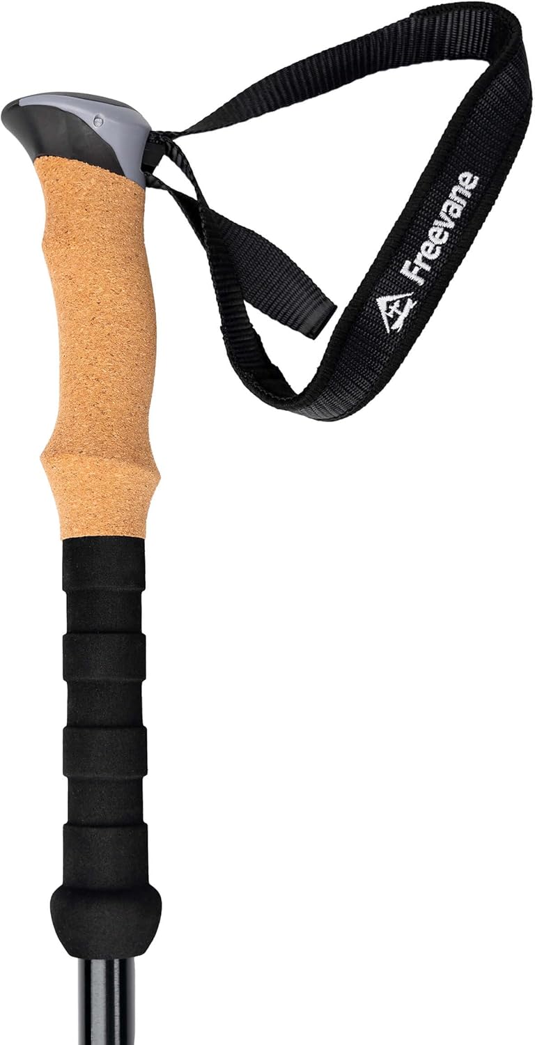 Adjustable Trekking Poles – 7075 Aluminum Hiking Poles with Cork Grip, Quick Lock, Anti-Shock, Lightweight, Full Accessory Kit for Hiking, Backpacking & Outdoor Adventures