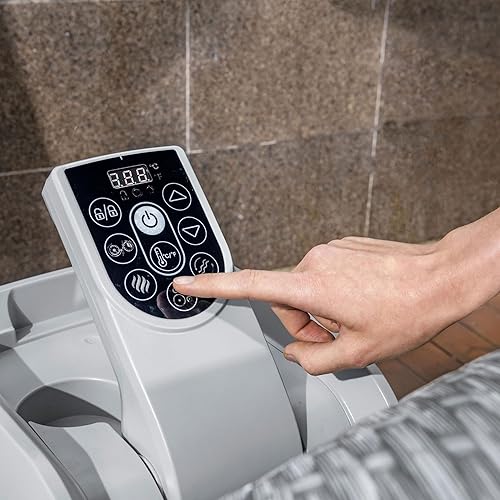 Miniatura 8 de Coleman SaluSpa Sicily AirJet - Bañera de hidromasaje con 180 chorros relajantes con juego de 6 asientos antideslizantes para piscina y spa con