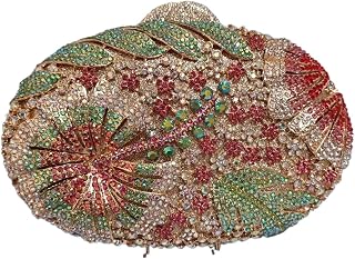 Blå/gul/vit flerfärgad diamant kristall clutch strass damer clutches telefon plånbok bästa fest handväska väska